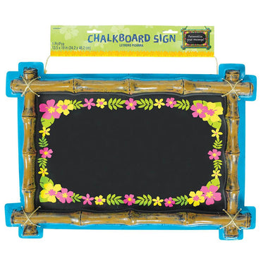 Tiki Chalkboard Drink Sign Candy Buffet - Party Centre
