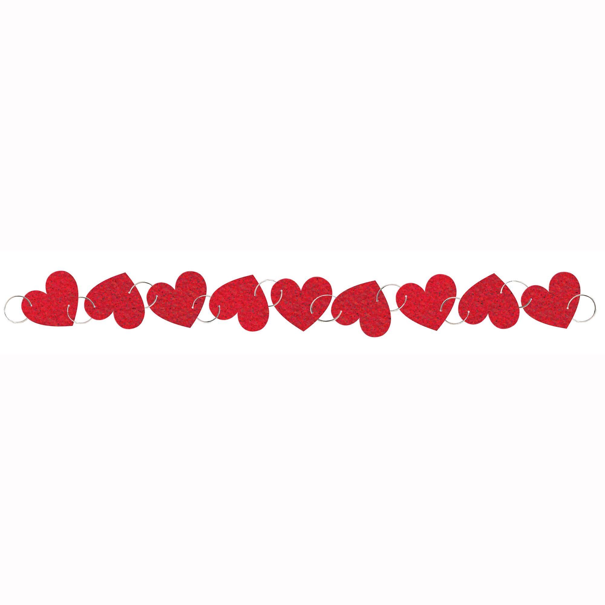 Heart Shape Ring Garland 9ft Decorations - Party Centre