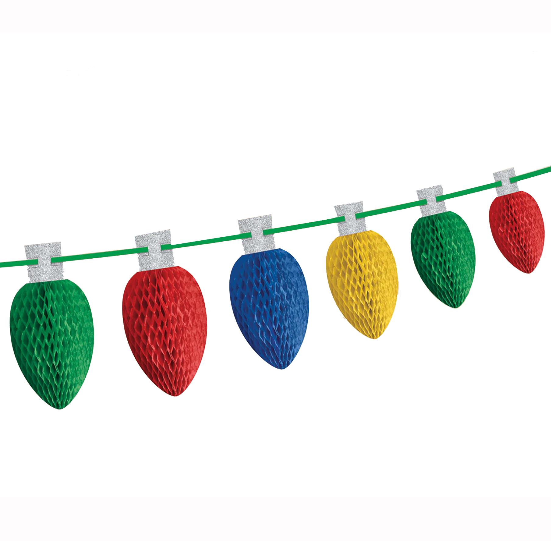Honeycomb Lightbulb Garland 10ft Decorations - Party Centre