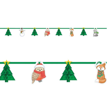 Winter Friends Honeycomb Garland Decorations - Party Centre