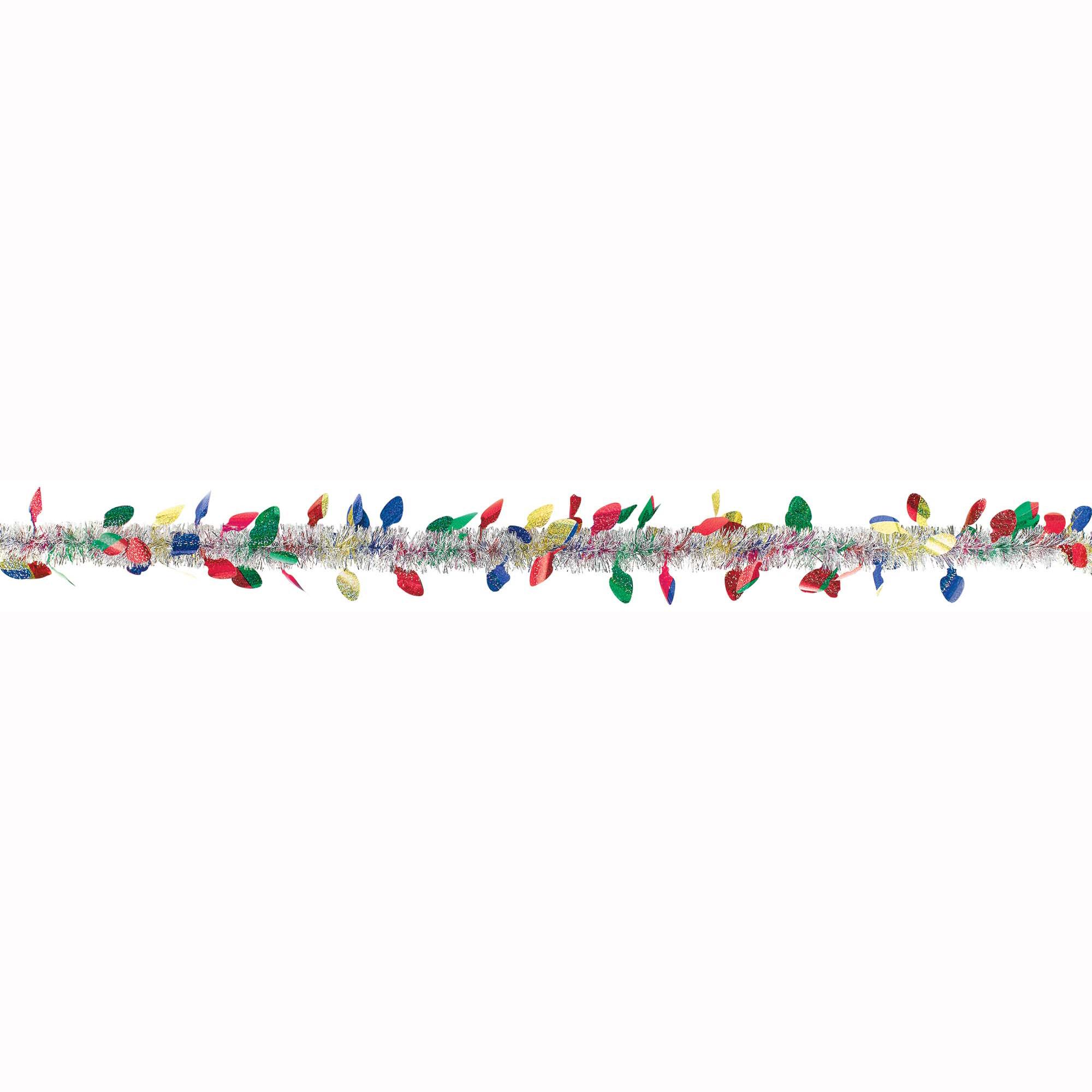 Christmas Lights Prismatic Value Garland Decorations - Party Centre