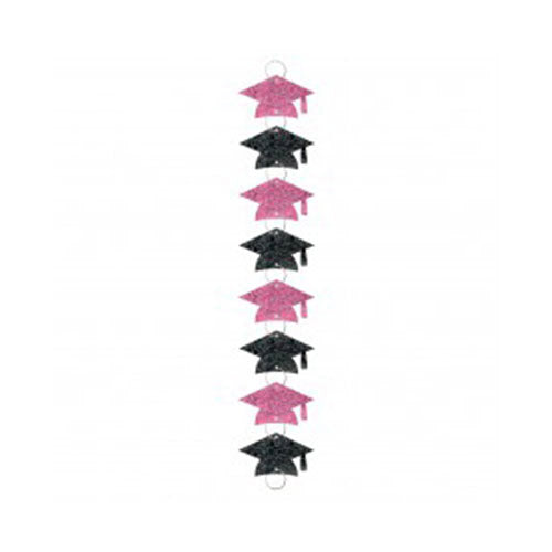 Grad Pink Ring Garland 9ft Decorations - Party Centre