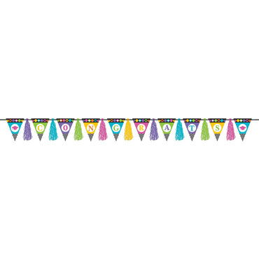 Dream Big Tassel Pennant Paper Garland Decorations - Party Centre