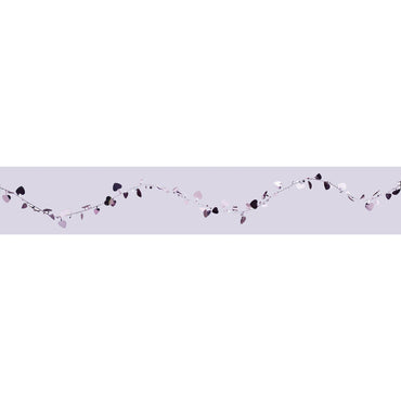 Pink Heart Foil  Wire Garland Decorations - Party Centre