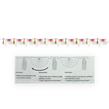 Once Upon A Time Bunting Garland with Foil Tassels