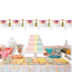 Once Upon A Time Bunting Garland with Foil Tassels