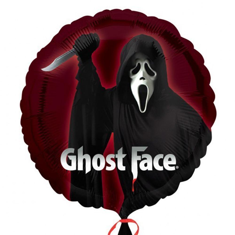 Ghost Face Foil Balloon 18in Balloons & Streamers - Party Centre