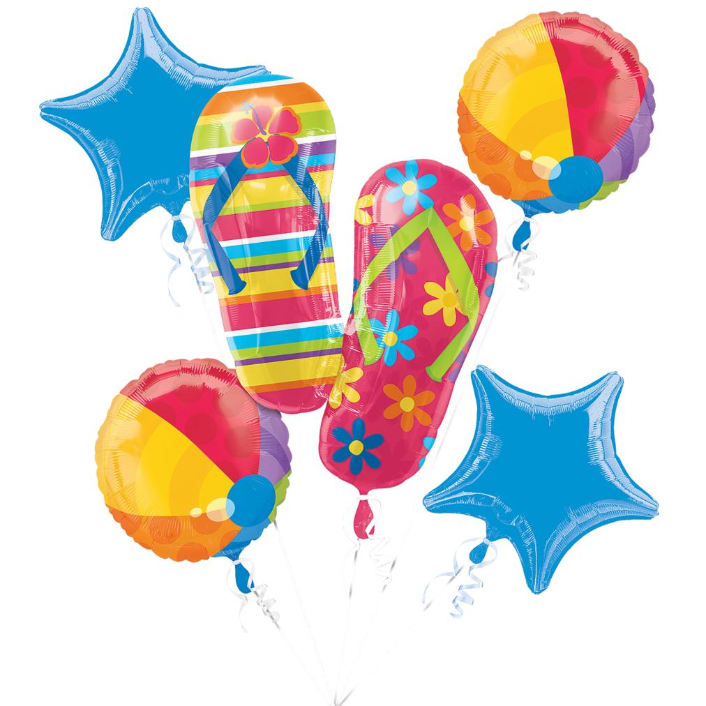 Flip Flops Balloon Bouquet Balloons & Streamers - Party Centre