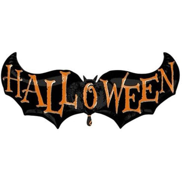 Halloween Bat Supershape Balloon 41 x 18in Balloons & Streamers - Party Centre