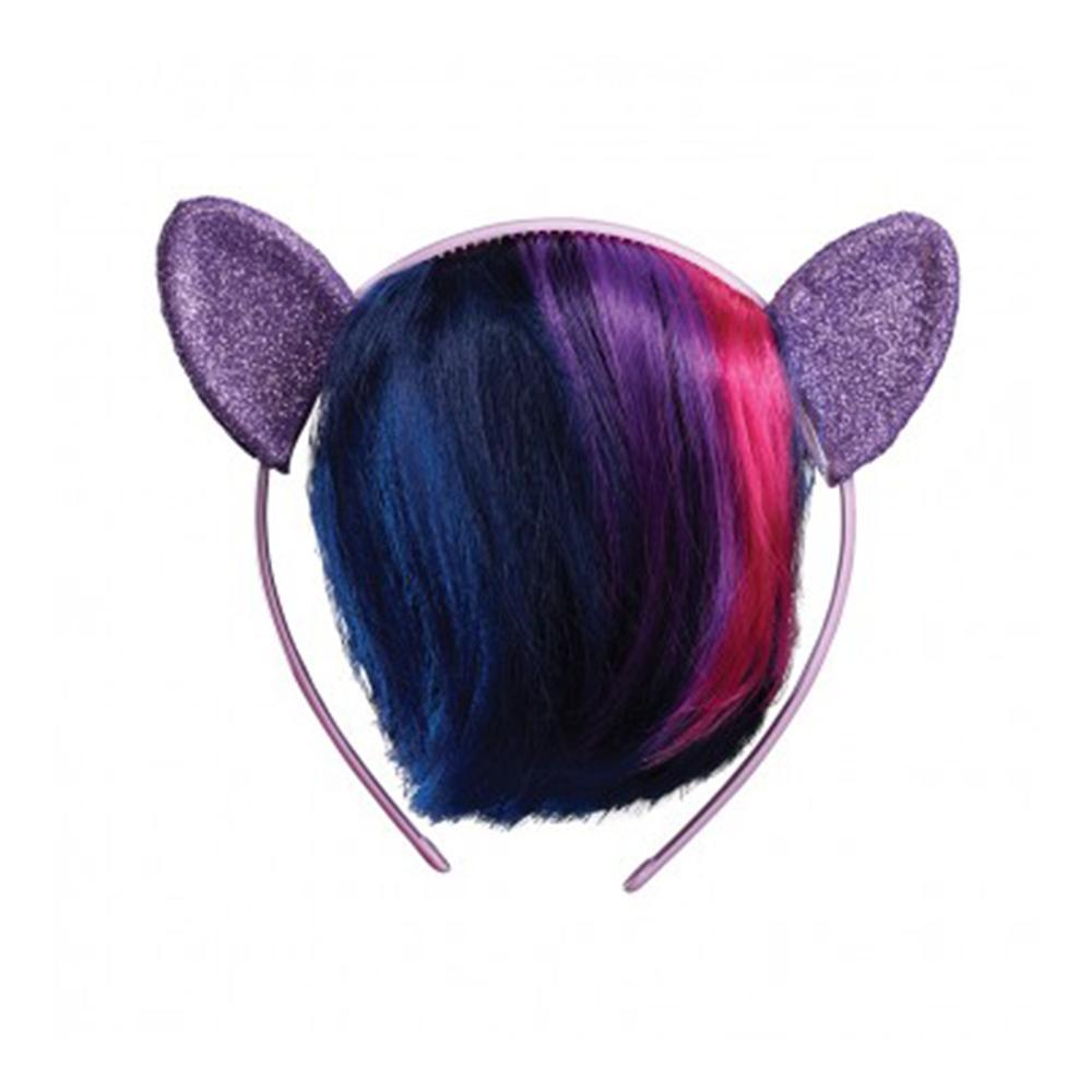 Child Twilight Sparkle Headpiece With Hair Costumes & Apparel - Party Centre