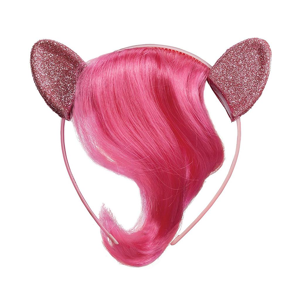 Child Pinkie Pie Headpiece With Hair Costumes & Apparel - Party Centre