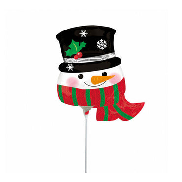 Snowman With Hat & Scarf Mini Shape Balloon Balloons & Streamers - Party Centre