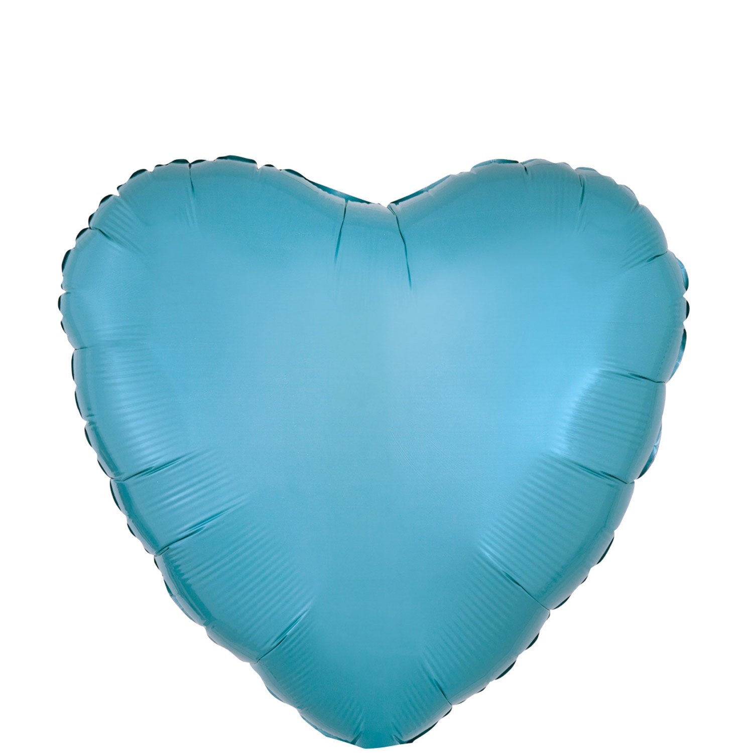 Caribbean Blue Decorator Heart Foil Balloon 46x46cm