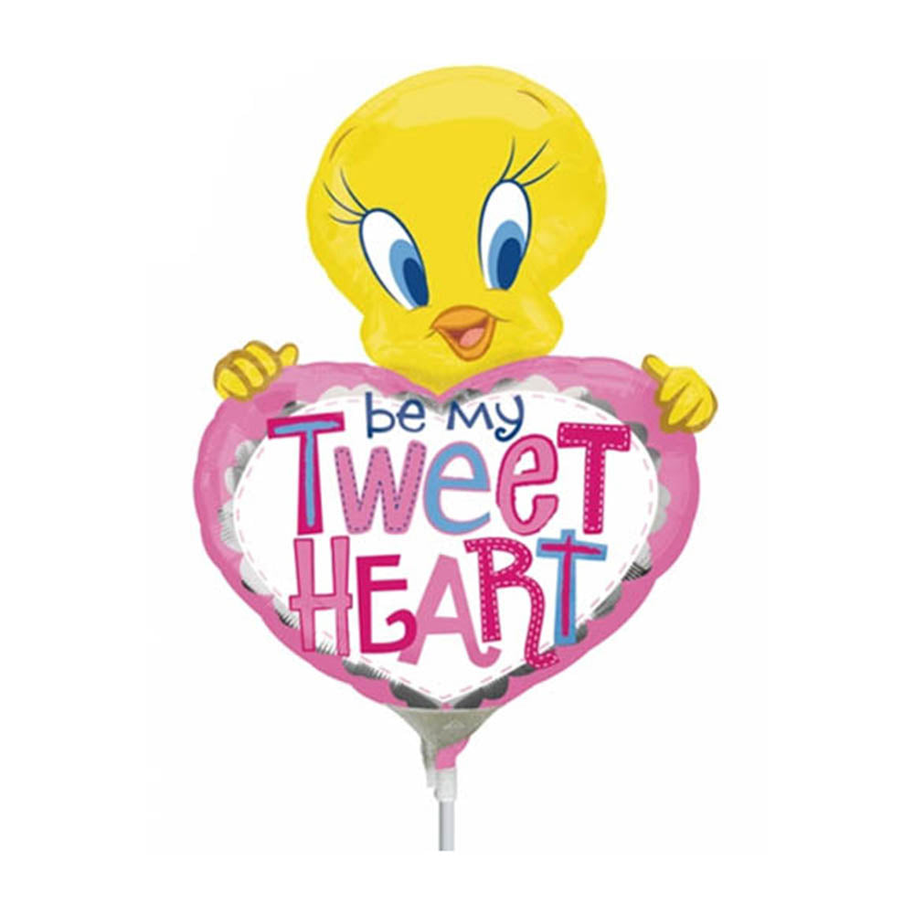 Tweety Be My Tweetheart Mini Shape Balloon Balloons & Streamers - Party Centre