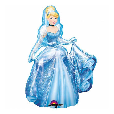 Cinderella Airwalker Balloon 30 x 48in Balloons & Streamers - Party Centre