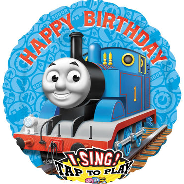 Thomas The Tank Birthday Singing Balloon Balloons & Streamers - Party Centre