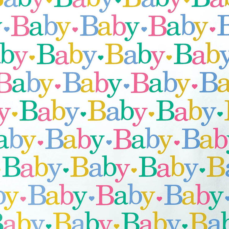 Baby Colors Foil Gift Wrap Party Favors - Party Centre