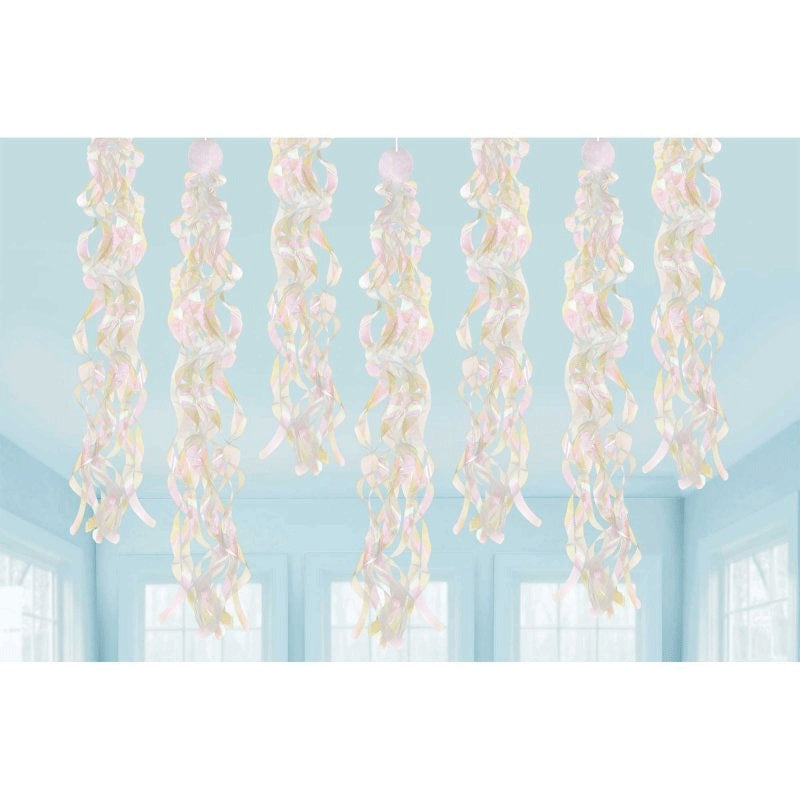 Luminous Hanging Swirls Decoration Iridescent