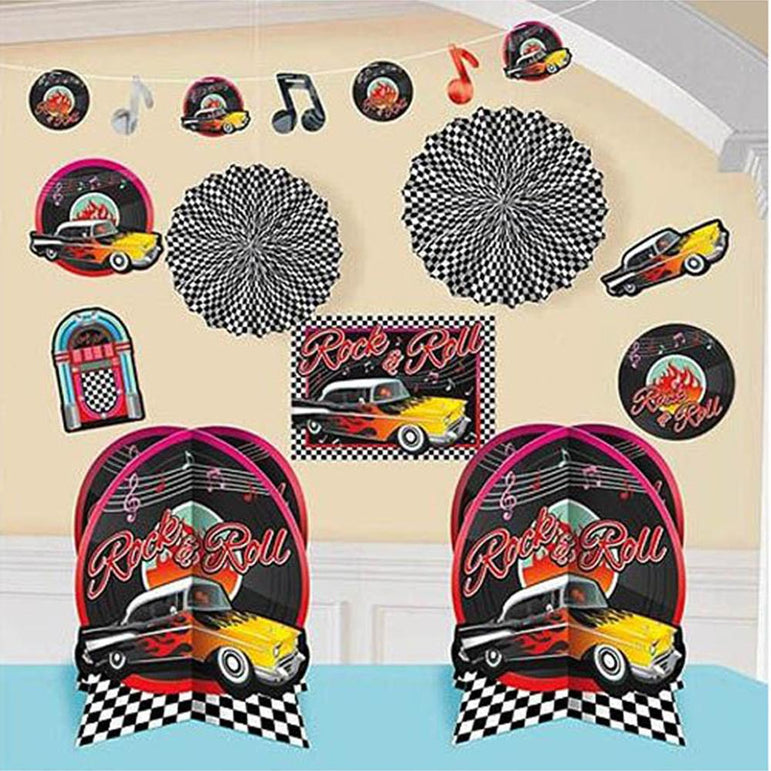 Classic 50's Room Decorating Kit 10pcs