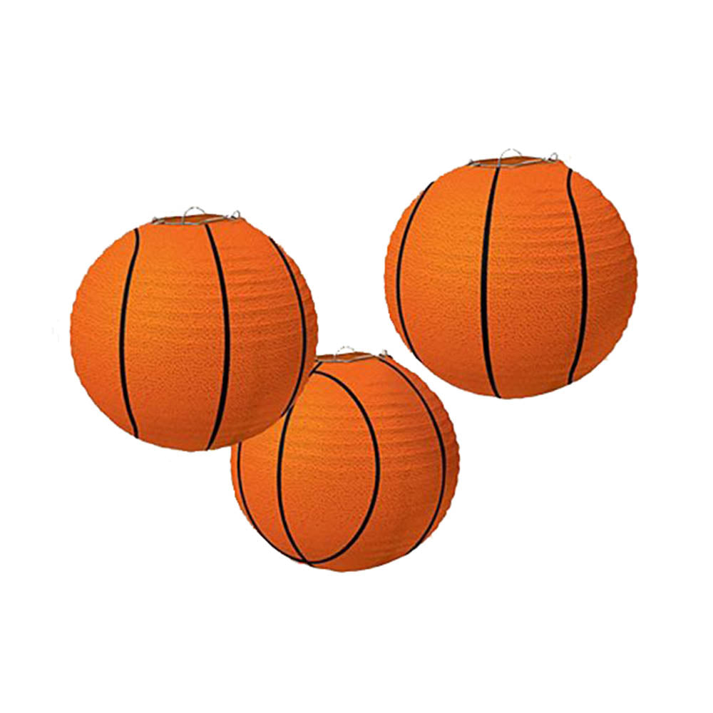 Basketball Paper Lantern Decorations - Party Centre