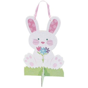 Bunny 3d Glitter Decoration Decorations - Party Centre