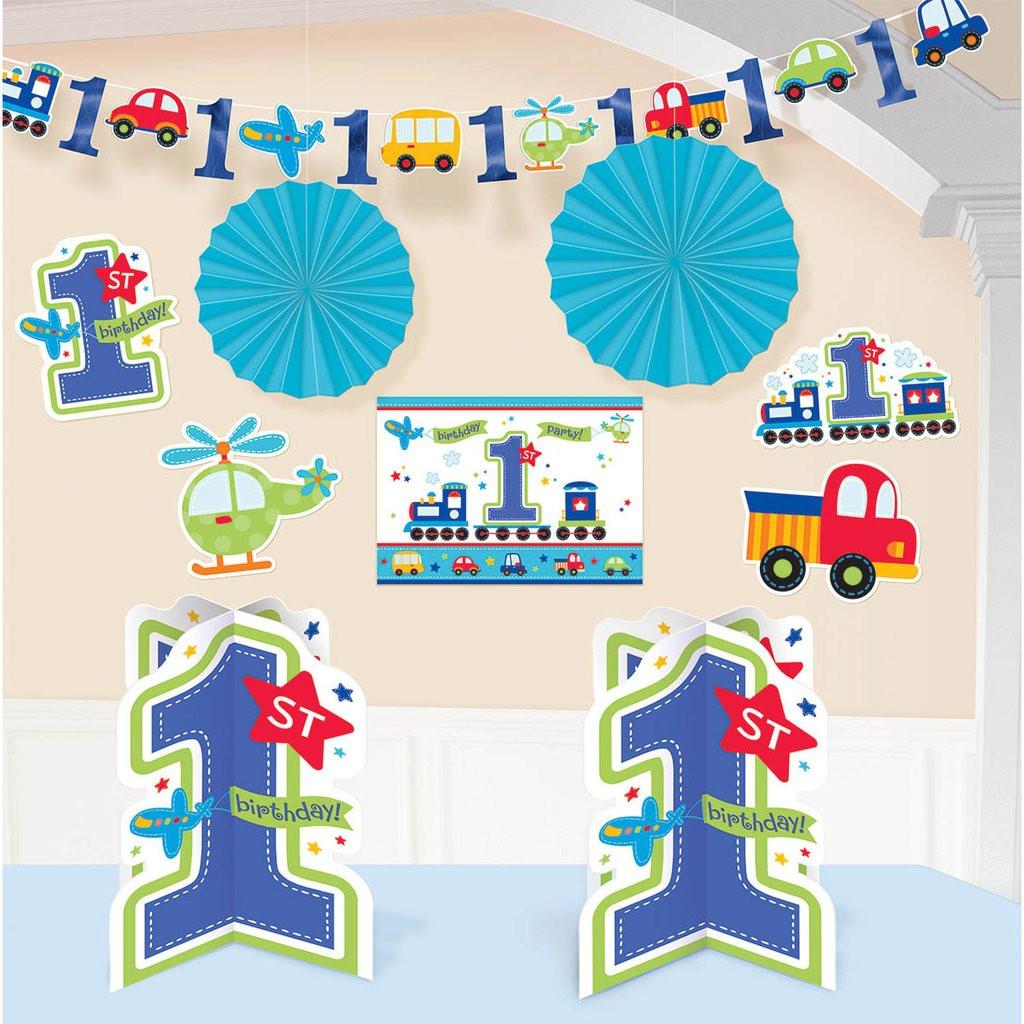 All Aboard Birthday Room Decorating Kit Decorations - Party Centre