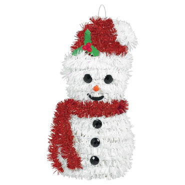 Snowman 3d Tinsel Hanging Decoration Decorations - Party Centre