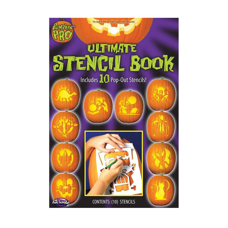 Halloween Pumpkin Carving Stencil Book Favours - Party Centre