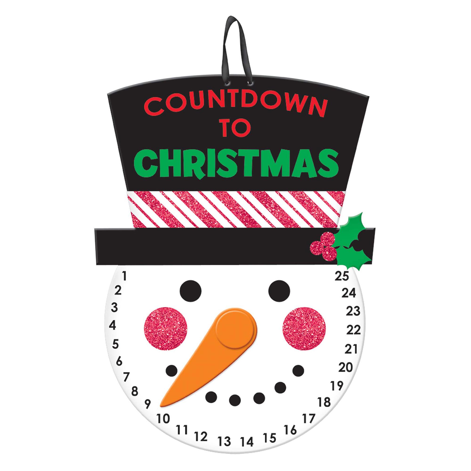 Christmas Countdown Hanging Sign Decoration Decorations - Party Centre