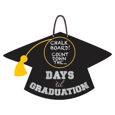 Grad Congrats Medium Glitter Sign Decorations - Party Centre