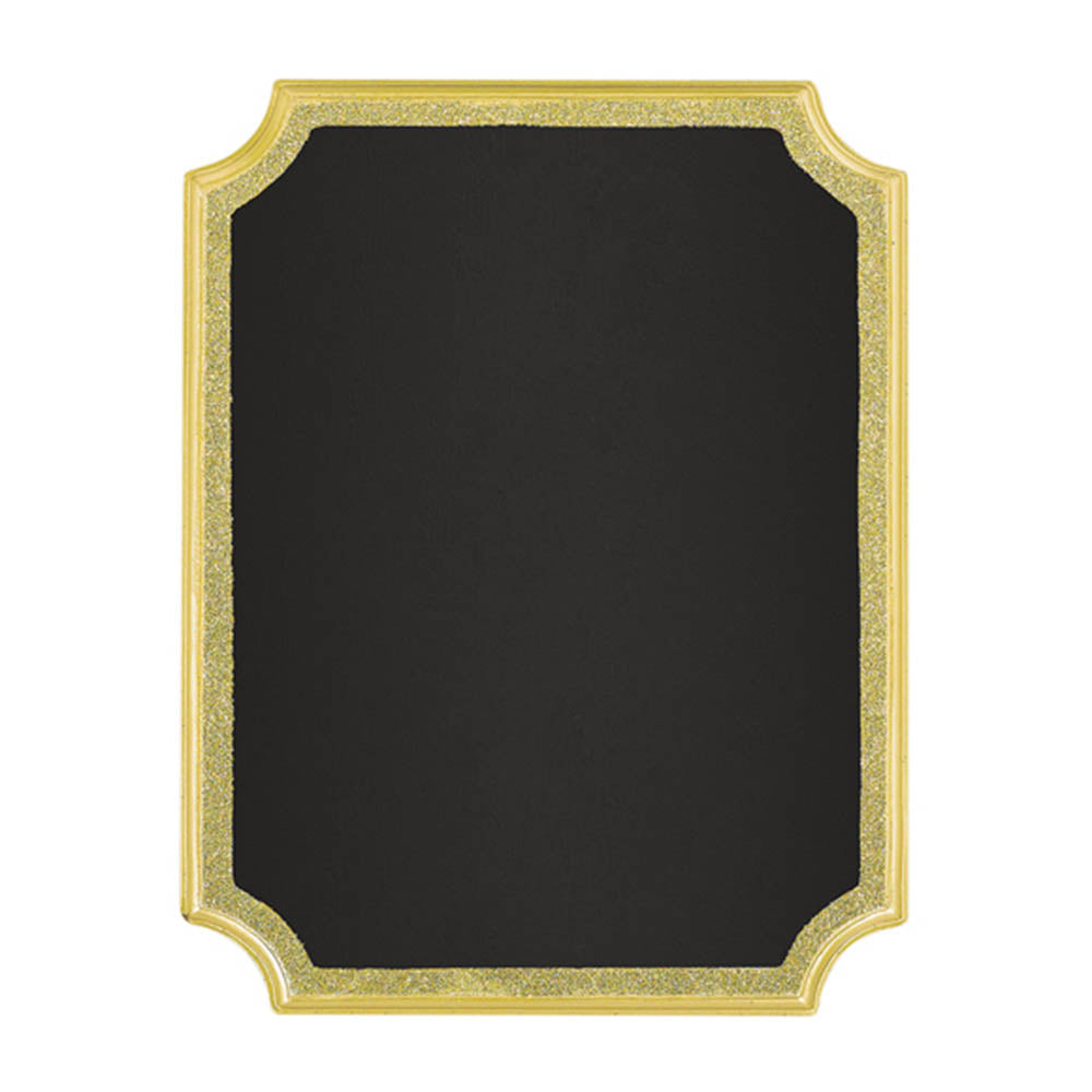 Gold Easel Glitter Chalkboard Sign 9in x 7in Decorations - Party Centre