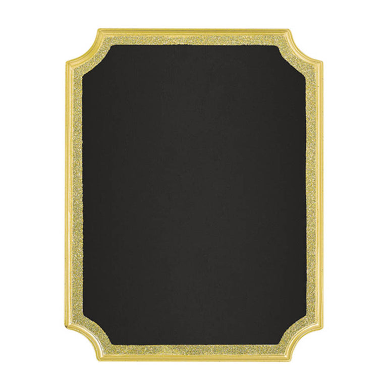 Gold Easel Glitter Chalkboard Sign 9in x 7in Decorations - Party Centre