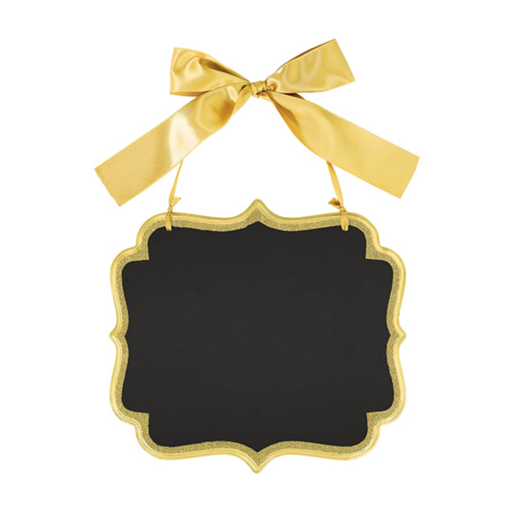 Gold Large Marquee Chalkboard Sign 9.25in x 10in Decorations - Party Centre