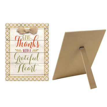 Grateful Heart Easel Decorations - Party Centre