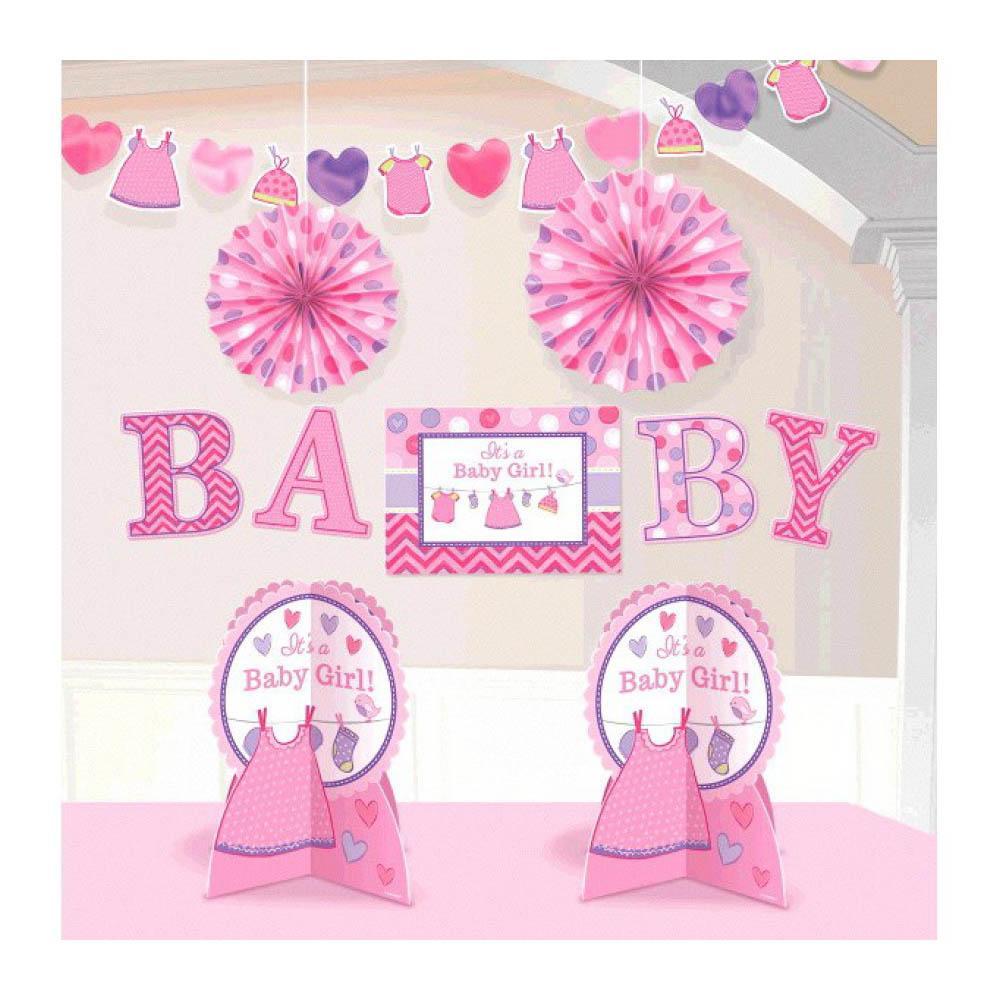 Shower With Love Girl Room Decorating Kit Decorations - Party Centre