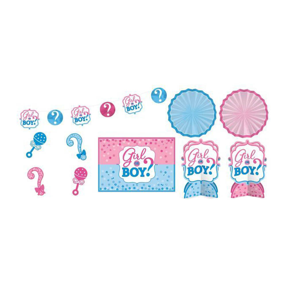 Girl Or Boy? Room Decorating Kit Decorations - Party Centre