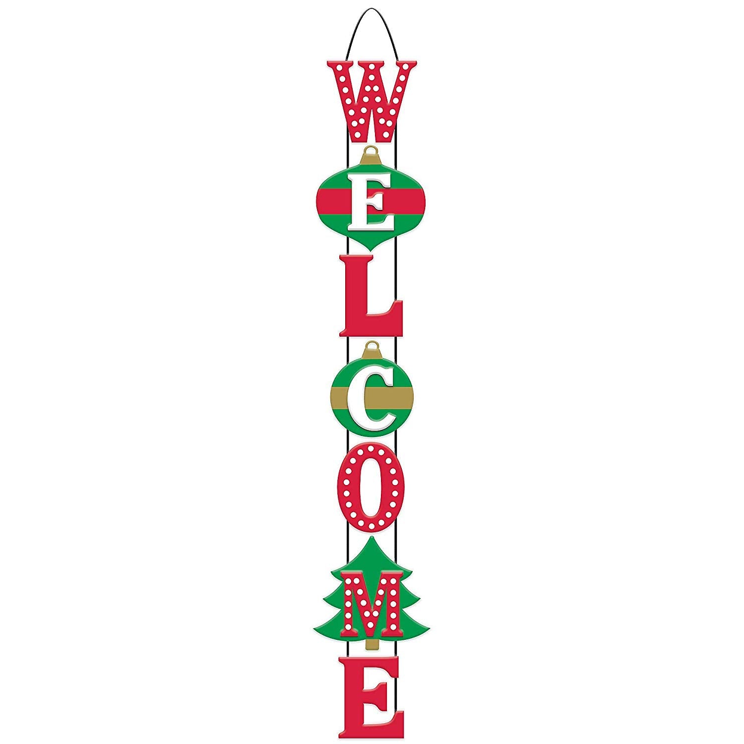 Traditional Christmas Deluxe Sign 30in Decorations - Party Centre