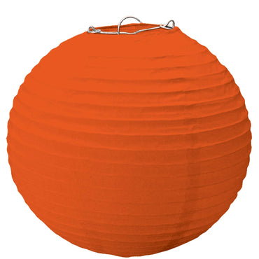 Orange Peel Paper Lantern With Metal Frame 15.50in Decorations - Party Centre