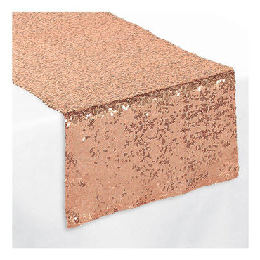 Blush Wedding Sequin Fabric Table Runner Solid Tableware - Party Centre