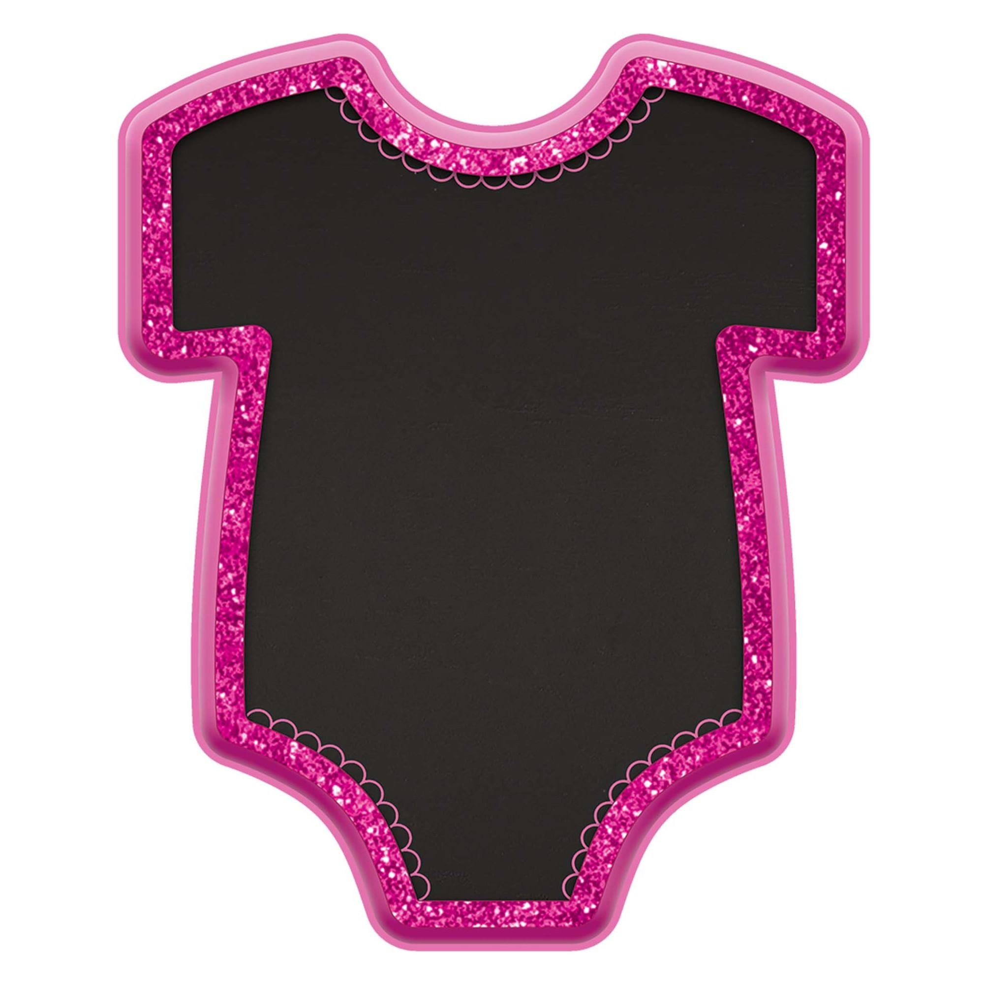Baby Girl Pink Bodysuit Glitter Easel