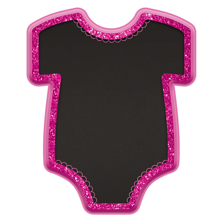 Baby Girl Pink Bodysuit Glitter Easel