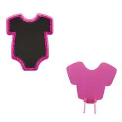 Baby Girl Pink Bodysuit Glitter Easel
