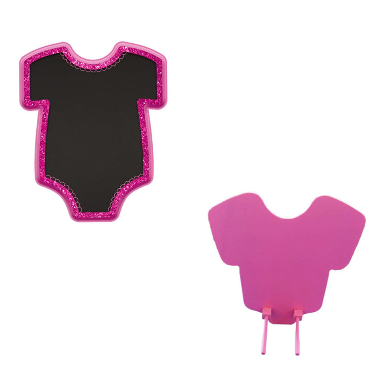 Baby Girl Pink Bodysuit Glitter Easel