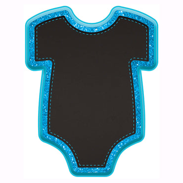 Baby Boy Blue Bodysuit Glitter Easel