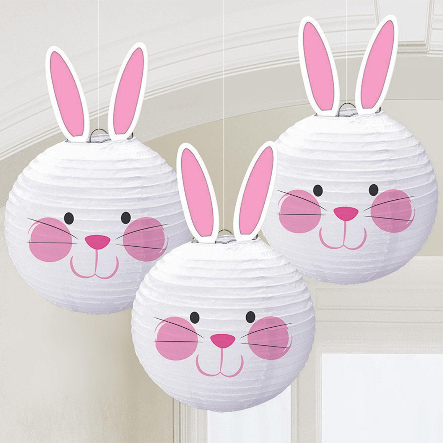 Bunny Lanterns 3pcs Decorations - Party Centre