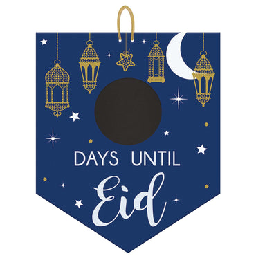 Eid Celebration Countdown Chalkboard Sign Decorations - Party Centre