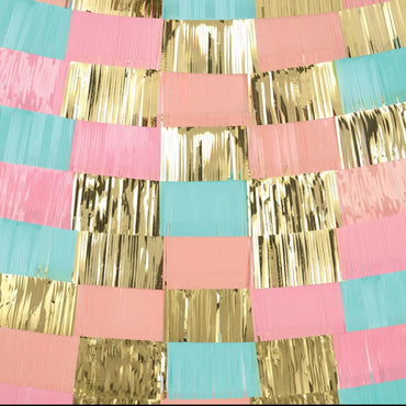 Pastel Paper & Foil Backdrop Decorating Banner Decorations - Party Centre