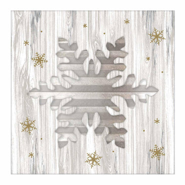 Snowflakes Large Easel Decorations - Party Centre