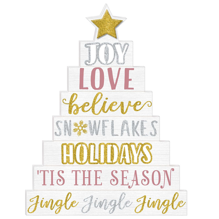 Tree With Words Large Easel Decorations - Party Centre