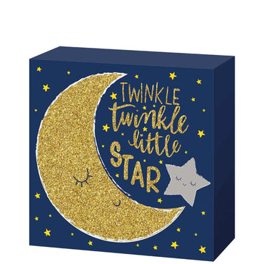 Twinkle Little Star Standing Plaque Favours - Party Centre